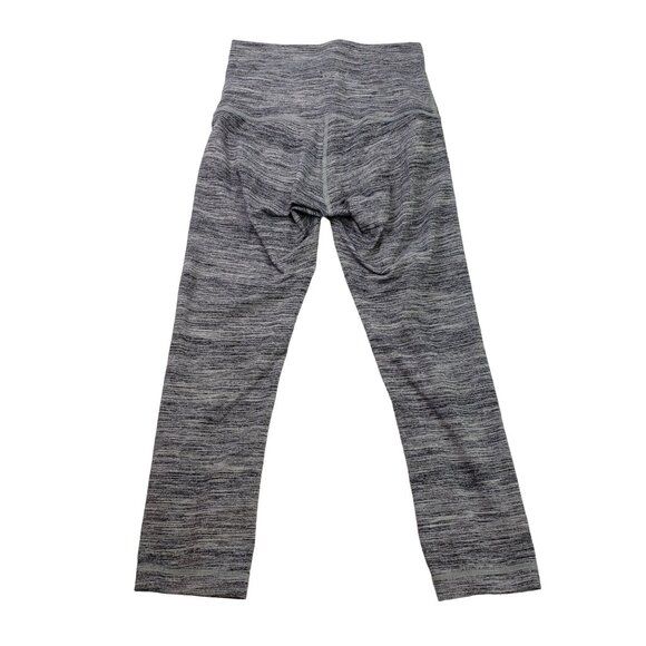Lululemon Heathered Gray Crop Leggings Size 4 - Picture 2 of 6